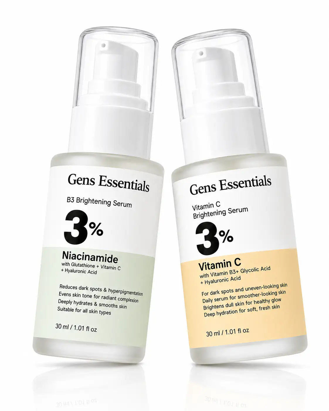 Bright Skin Duo — Vitamin C + B3 Brightening Serum Bundle for Dark Spots Gens Essentials  0f2x2x-xp.myshopify.com