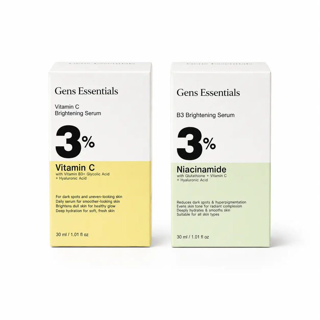   Brightening Skin Bundle — Vitamin C + B3 Brightening Serum Bundle Gens Essentials  Gens Essentials