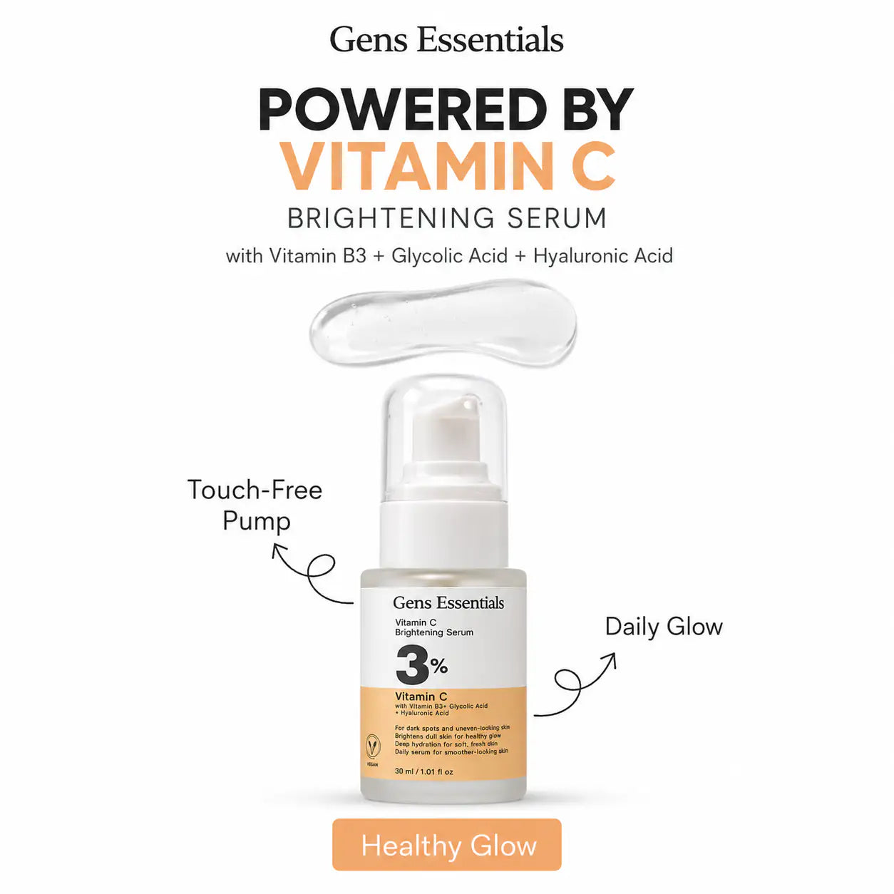 Vitamin C Brightening Serum for Dark Spots & Dull Skin Gens Essentials  0f2x2x-xp.myshopify.com