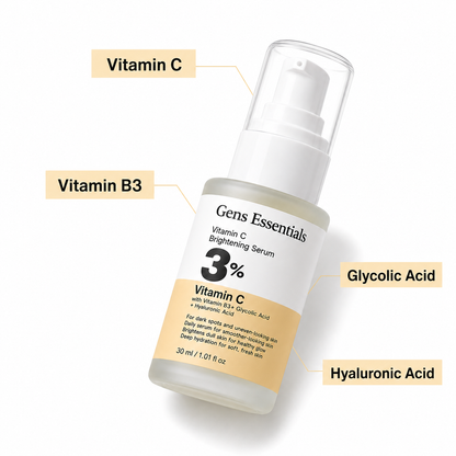 Vitamin C Brightening Serum for Dark Spots & Dull Skin Gens Essentials  0f2x2x-xp.myshopify.com